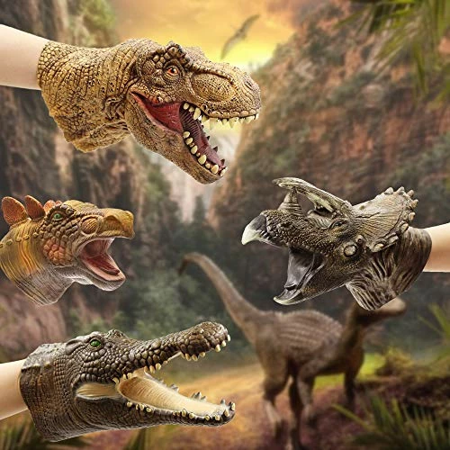Top 10 π Alligator Puppet Crocodile Head Puppets Realistic Soft Latex Rubber Animal Glove Hand Puppet For Kids π - Image 4