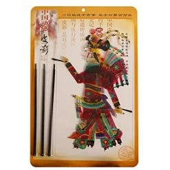 New 🌟 15x9.5inch Beautiful 👩 Woman Shadow Hand Puppets Chinese Shadow Play Doll Shadow Puppet With Operating Lever-Best Finger Puppets Handicraft Mu-Girl 👏