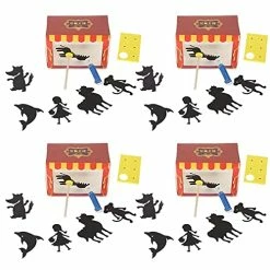 Best reviews of 🌟 Puppet Theaters, 4‑Set Kids Toy Small DIY Puppet Show Theater For Home For Kindergarten For Class 🥰