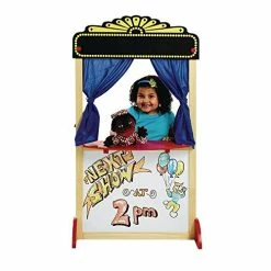 Top 10 🛒 Free-Standing Dramatic Play Puppet Theater With Dry Erase Panel And Curtains, Educational Toy, Pretend Play, Preschool (Item # MATINEE) 😀
