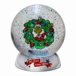 Discount 🎁 Seuss The Grinch It's That Time Again Waterdazzler Lit Waterball, 4.5 Inch, Multicolo 😀