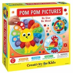 Flash Sale ✨ Pom Pom Pictures: Animals - Sensory Arts And Crafts For Toddlers And Preschool 🥰