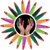 Discount 🥰 Finger Pointers For Kids Reading, 5 Colors Martian Witch Fingers, Fake Finger Nail Covers For Kindergarteners, Young Readers, 🧛 Halloween, Cosplay Costume Party, Scary House, Masquerade, 24 Pcs 😍